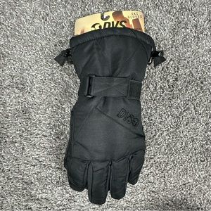 DVS Men's Water resistant Ski Snowboarding Winter Games Gloves Black Sz M Medium